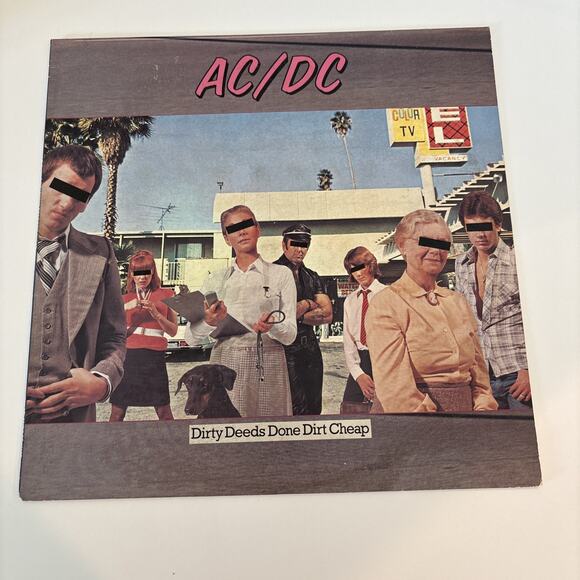 AC/DC Dirty Deeds Done Dirt Cheap 1976 Atlantic Records SD 16033 Vinyl LP - Picture 6 of 10